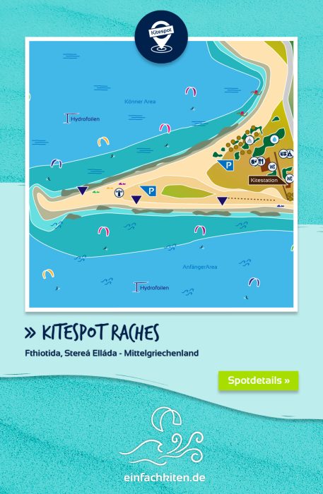 Kitespot Raches Karte, Griechenland einfachkiten